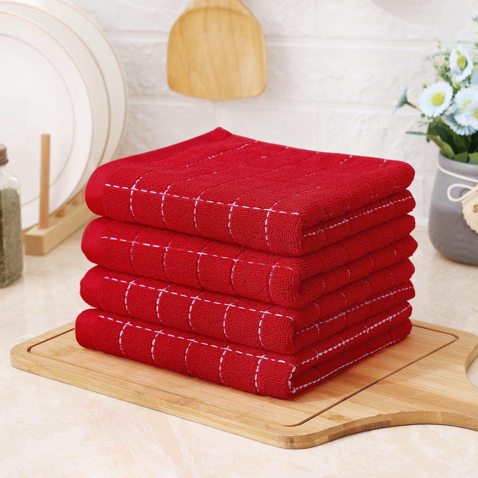100% Cotton Terry Kitchen Towels (8 Count)