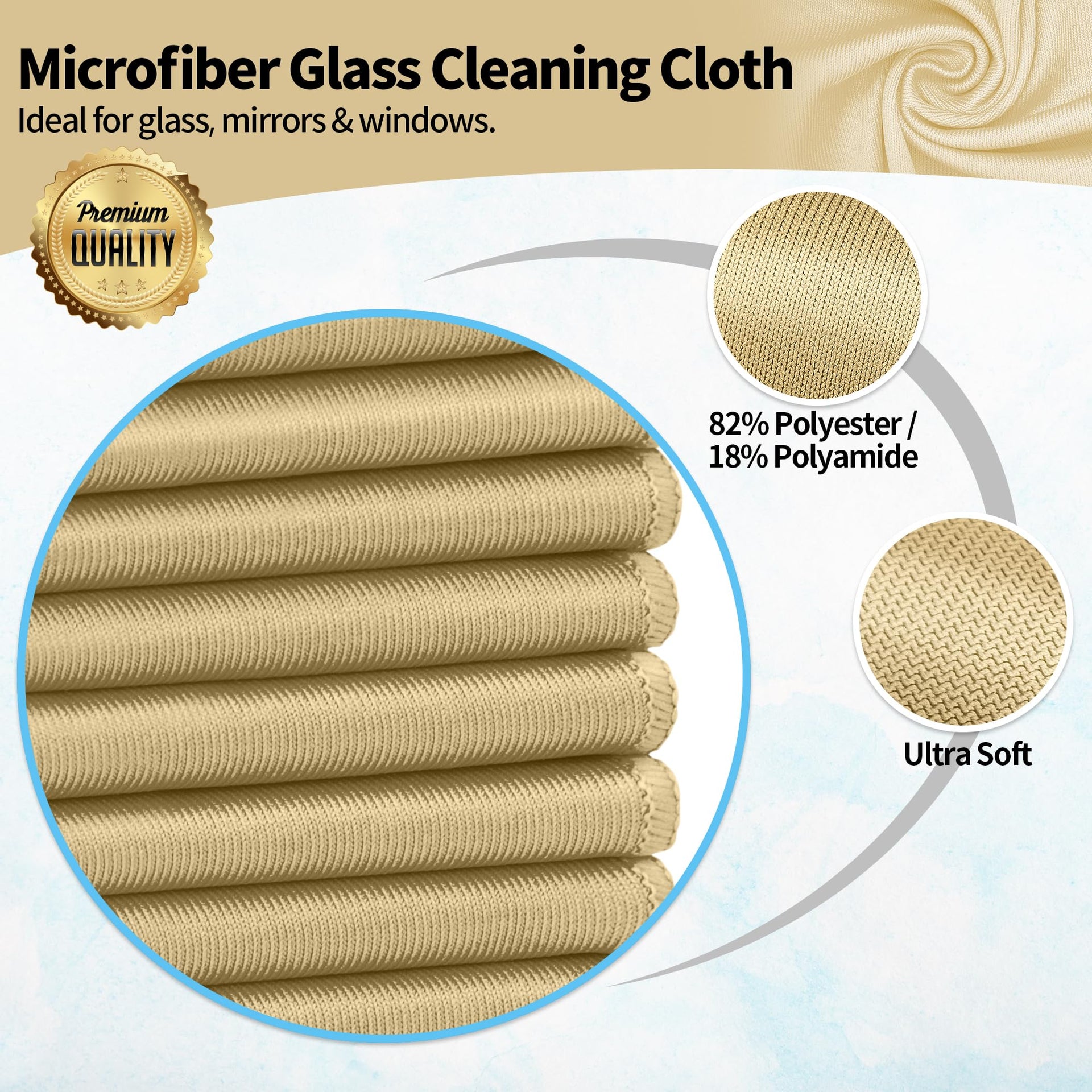 Microfiber Cleaning Cloth (12 Count)