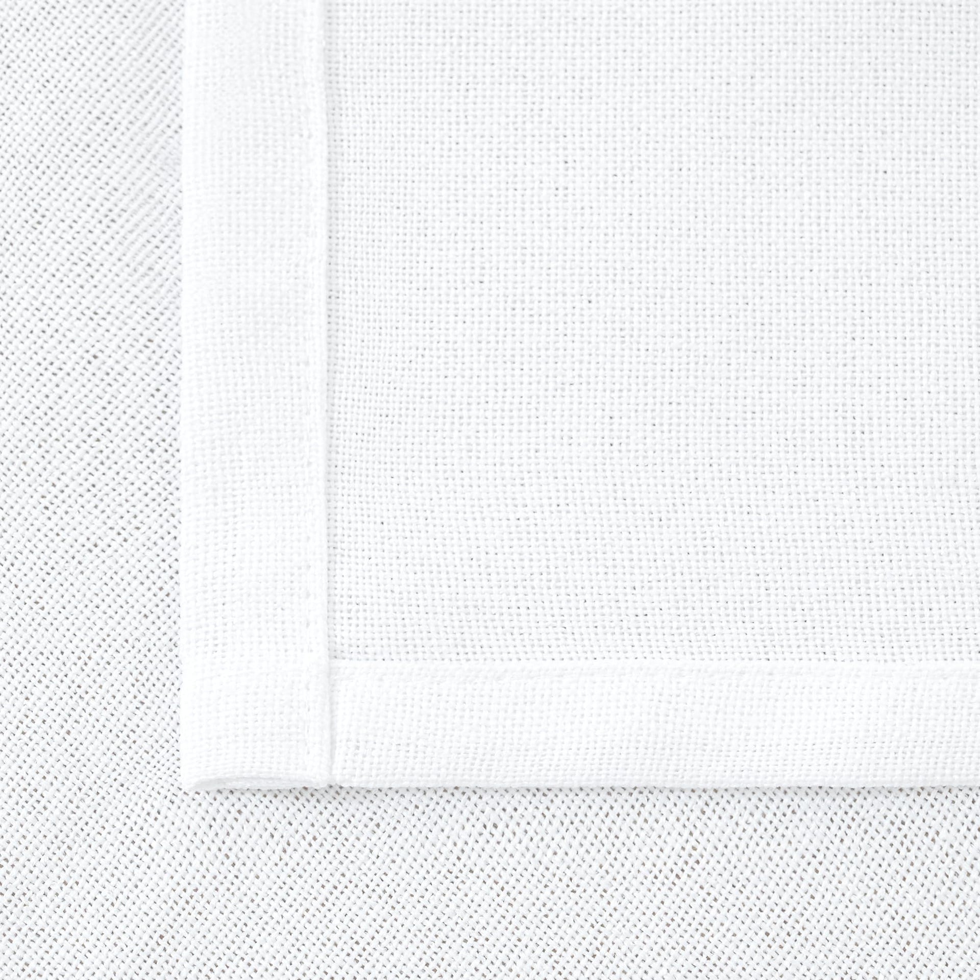 White Linen Curtains 52 X 63 Inch Length 2 Panels for Living Room (2 Count)
