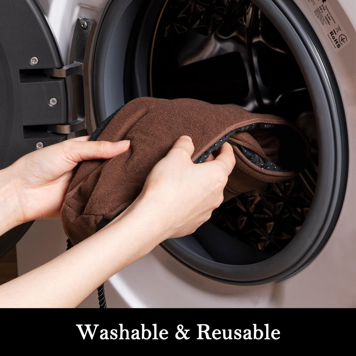 Door Draft Stopper with Removable Washable Cover