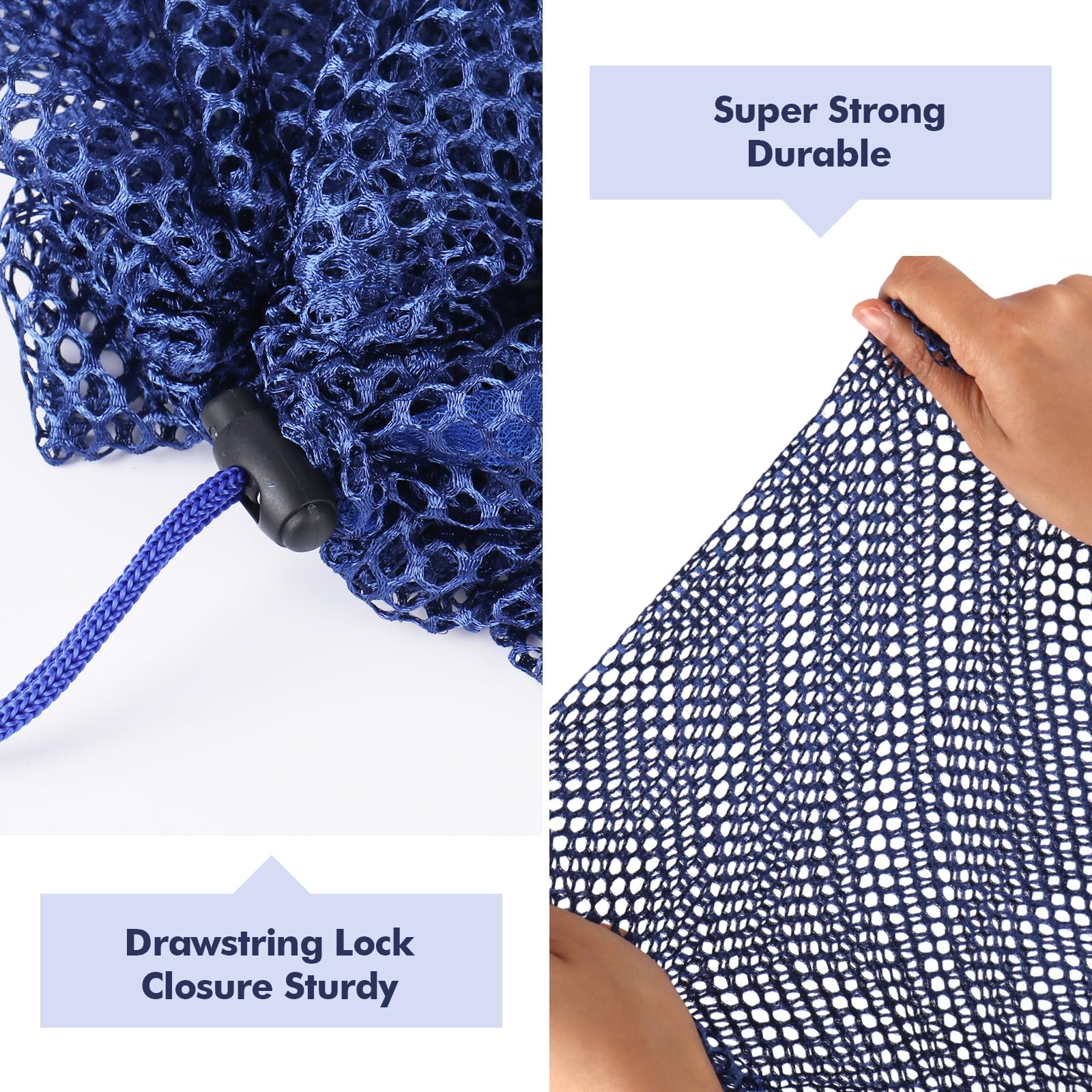 3Pcs Mesh Laundry Bags Washing Machine Mesh Wash Bags Jumbo for Delicates Clothes (3 Count)