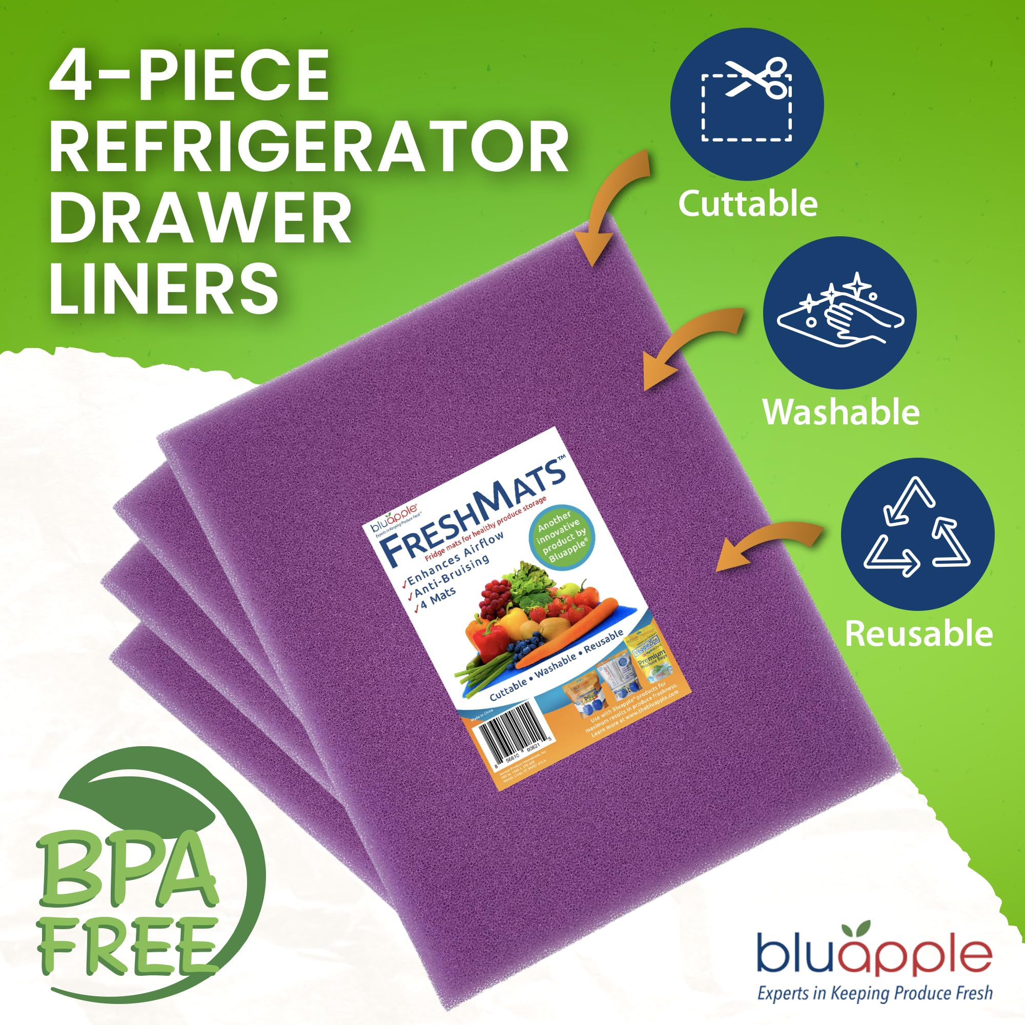 FreshMats Refrigerator Liner (5 Sq Ft)