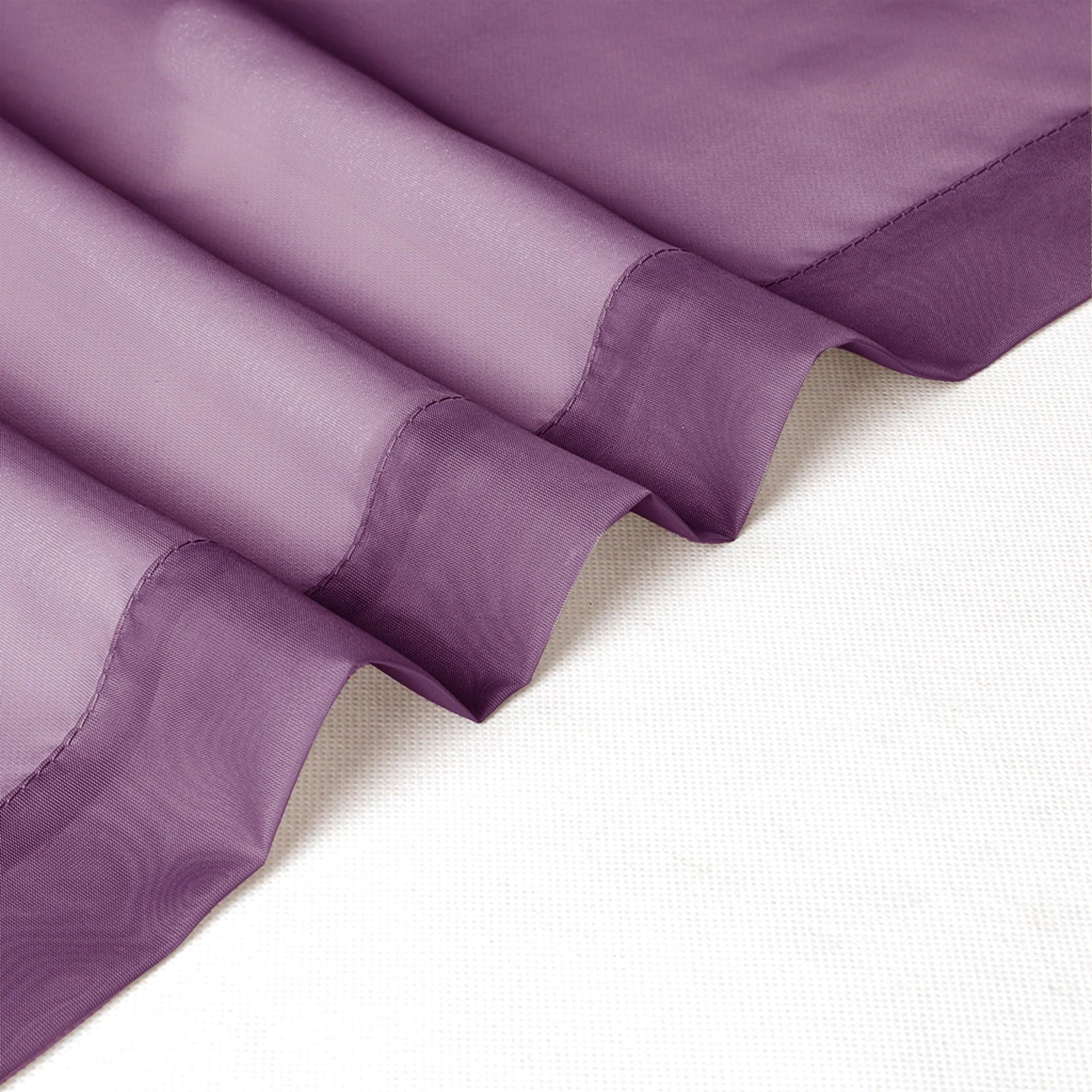 Plum Sheer Curtains 96 inches Long 2 Panels (2 Count)