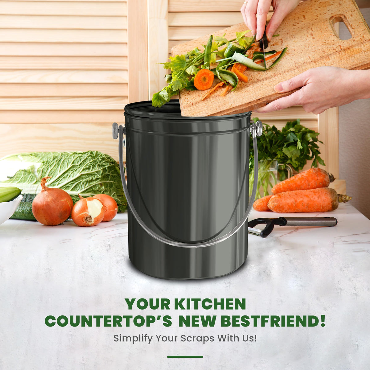 Countertop Compost Bin 1.3 Gallon