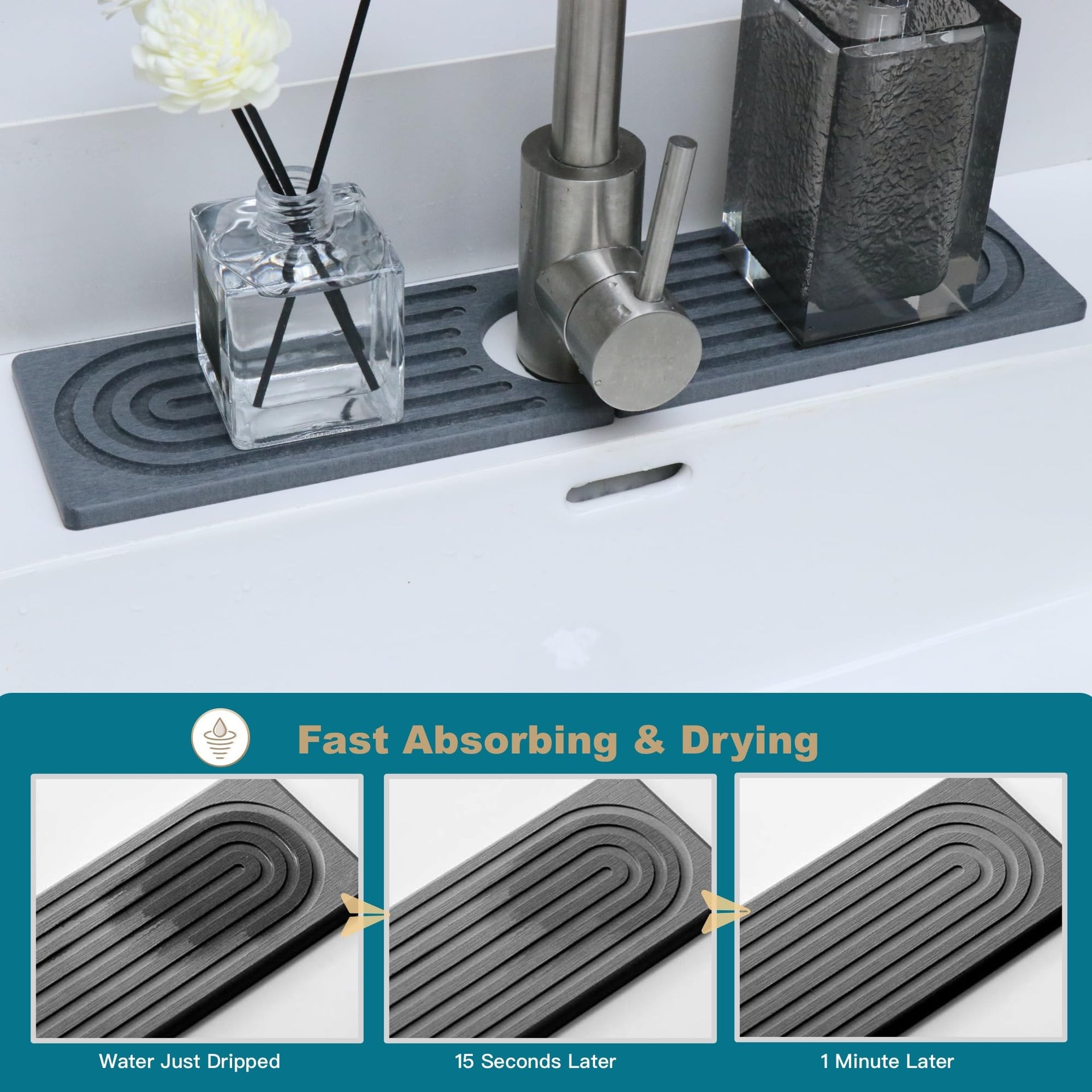Faucet Mat for Kitchen Sink