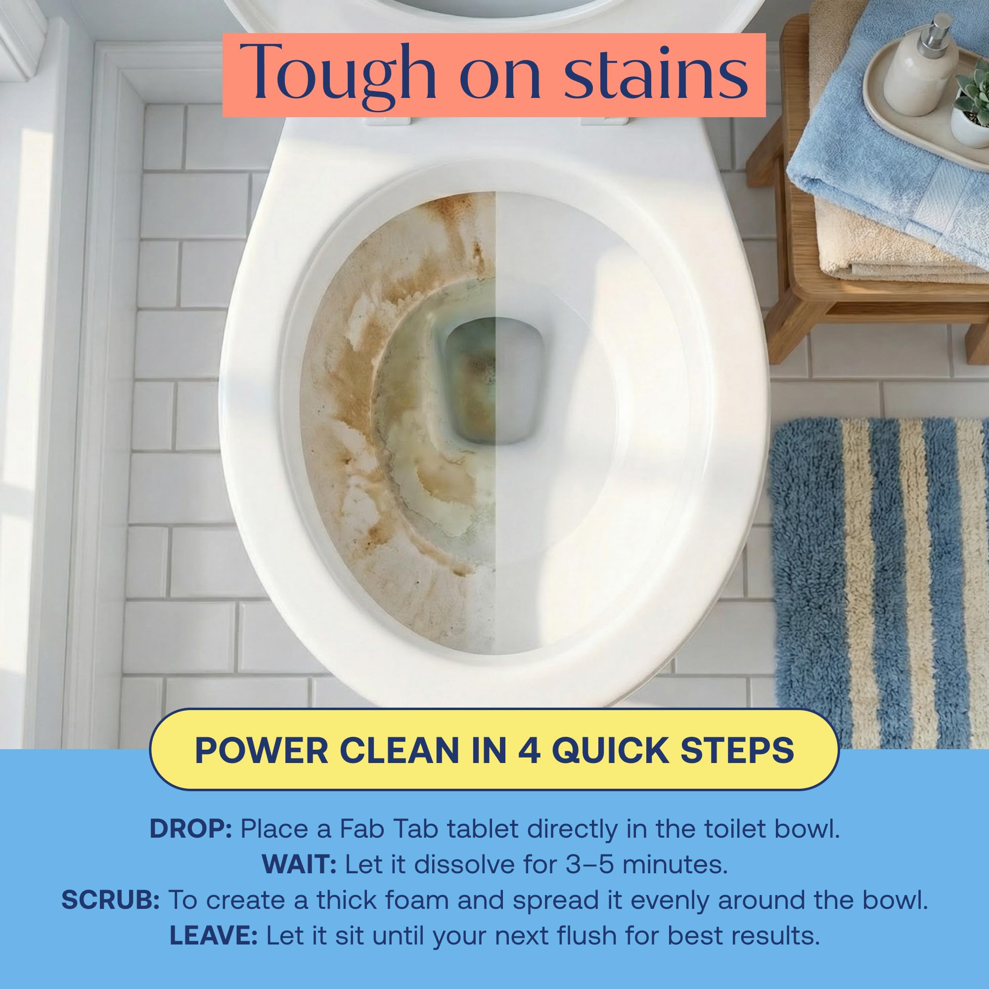 Toilet Bowl Cleaning Tablets (20 Count)