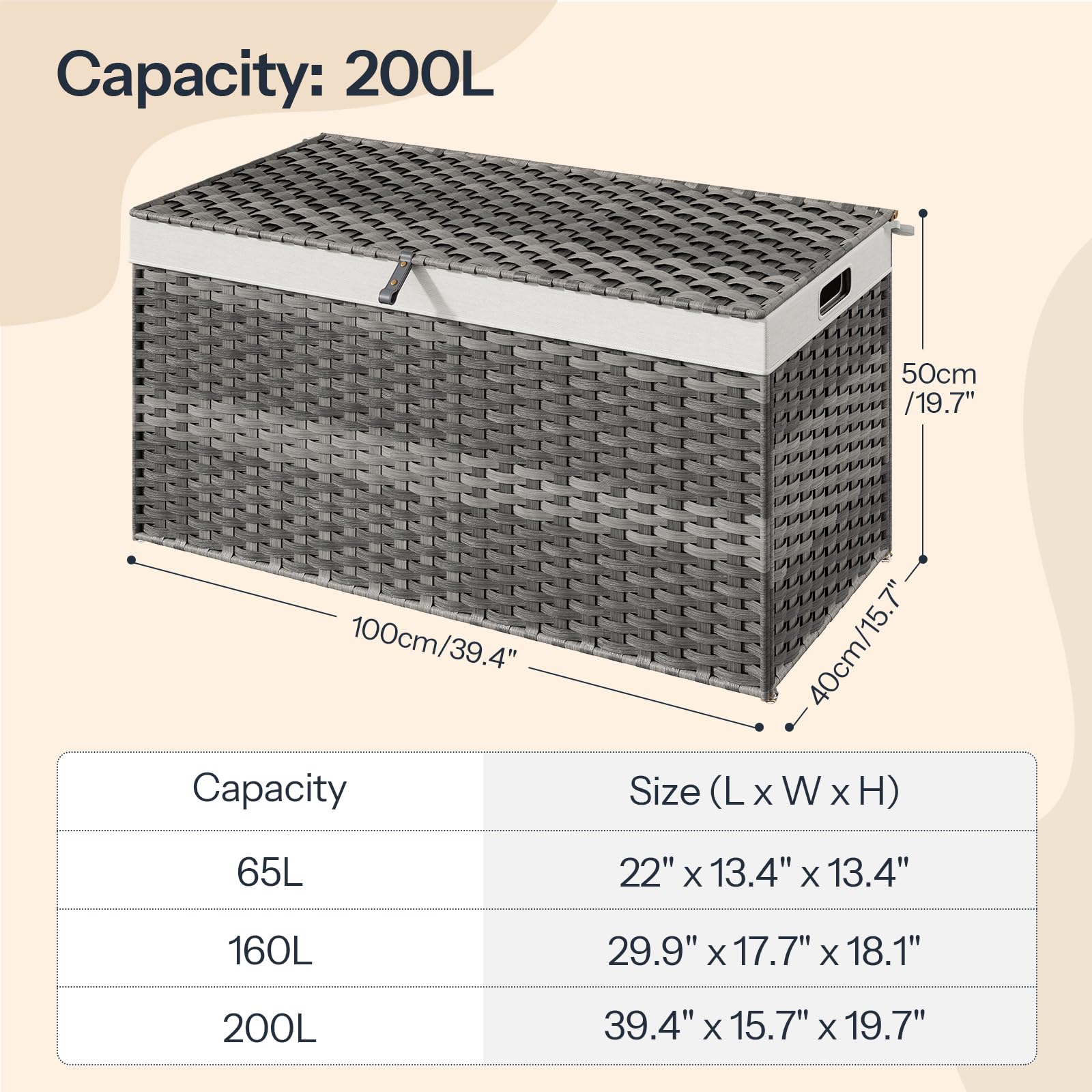 Storage Basket with Lid - ModHome Supplies