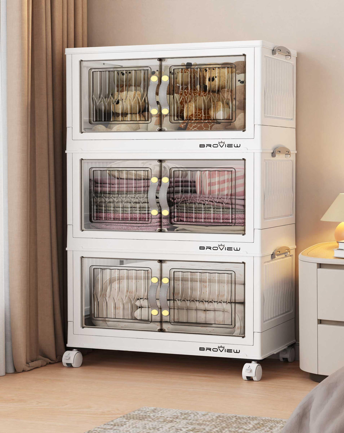 135Qt Stackable Storage Bins with Lid (3 Count)