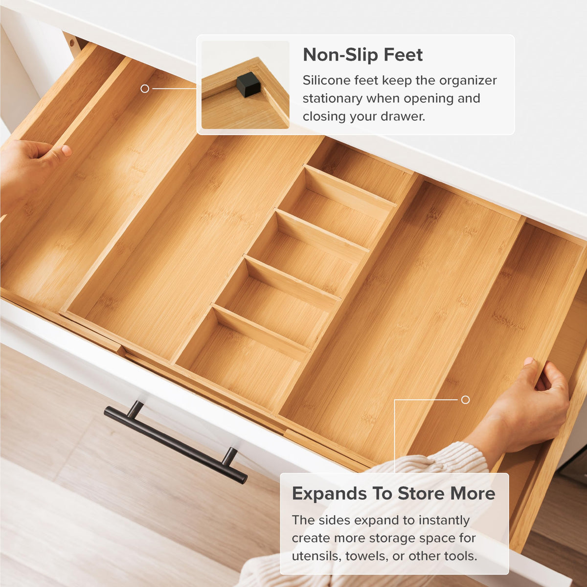 Utensil & Junk Drawer Organizer
