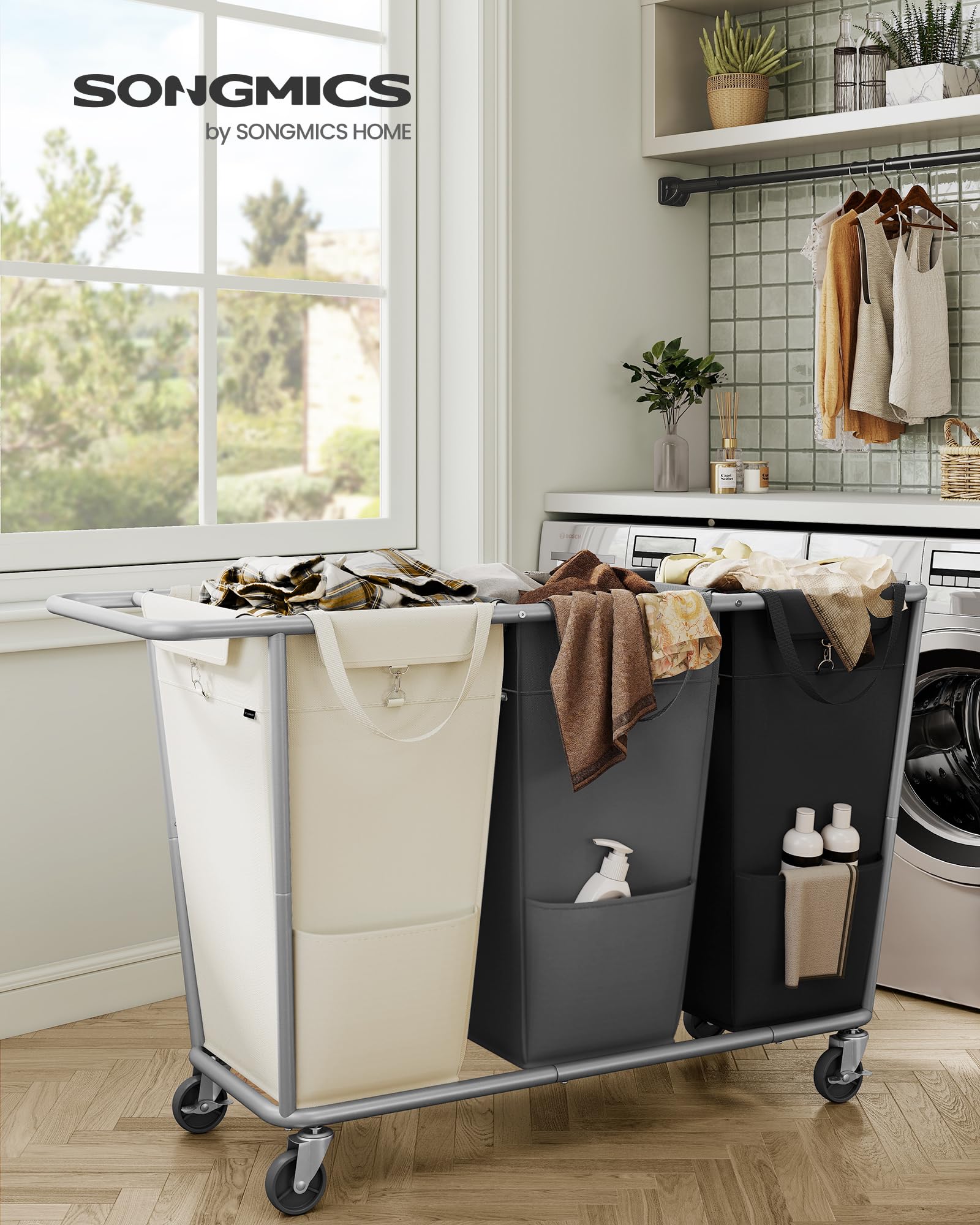 Laundry Basket with Wheels - ModHome Supplies