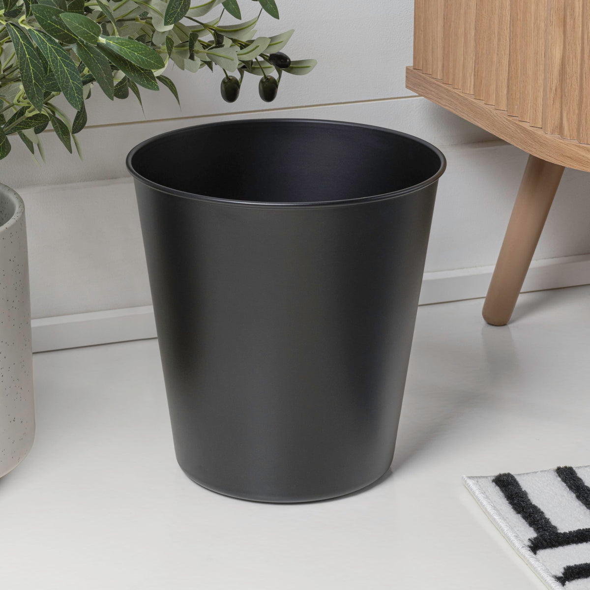 Nolan 2 Gal Smooth Steel Wastebasket (2 Count)