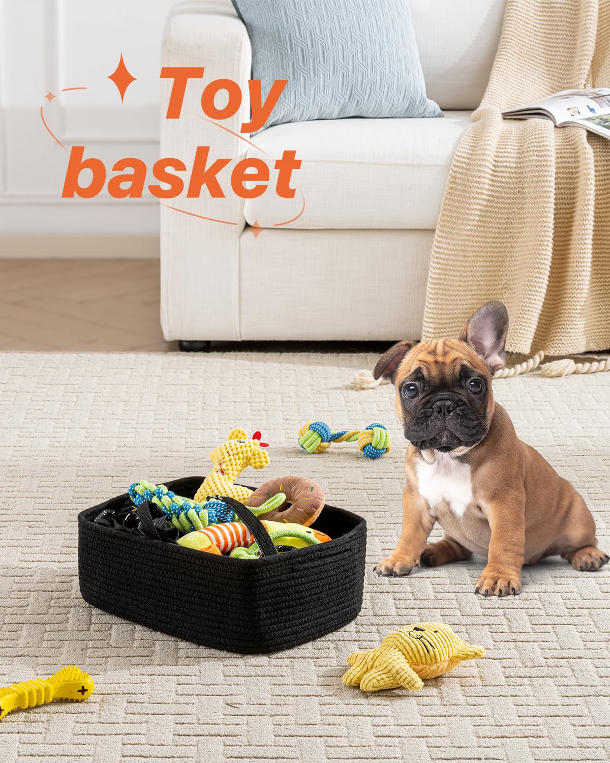 Small Woven Storage Basket for Organizing (3 Count)