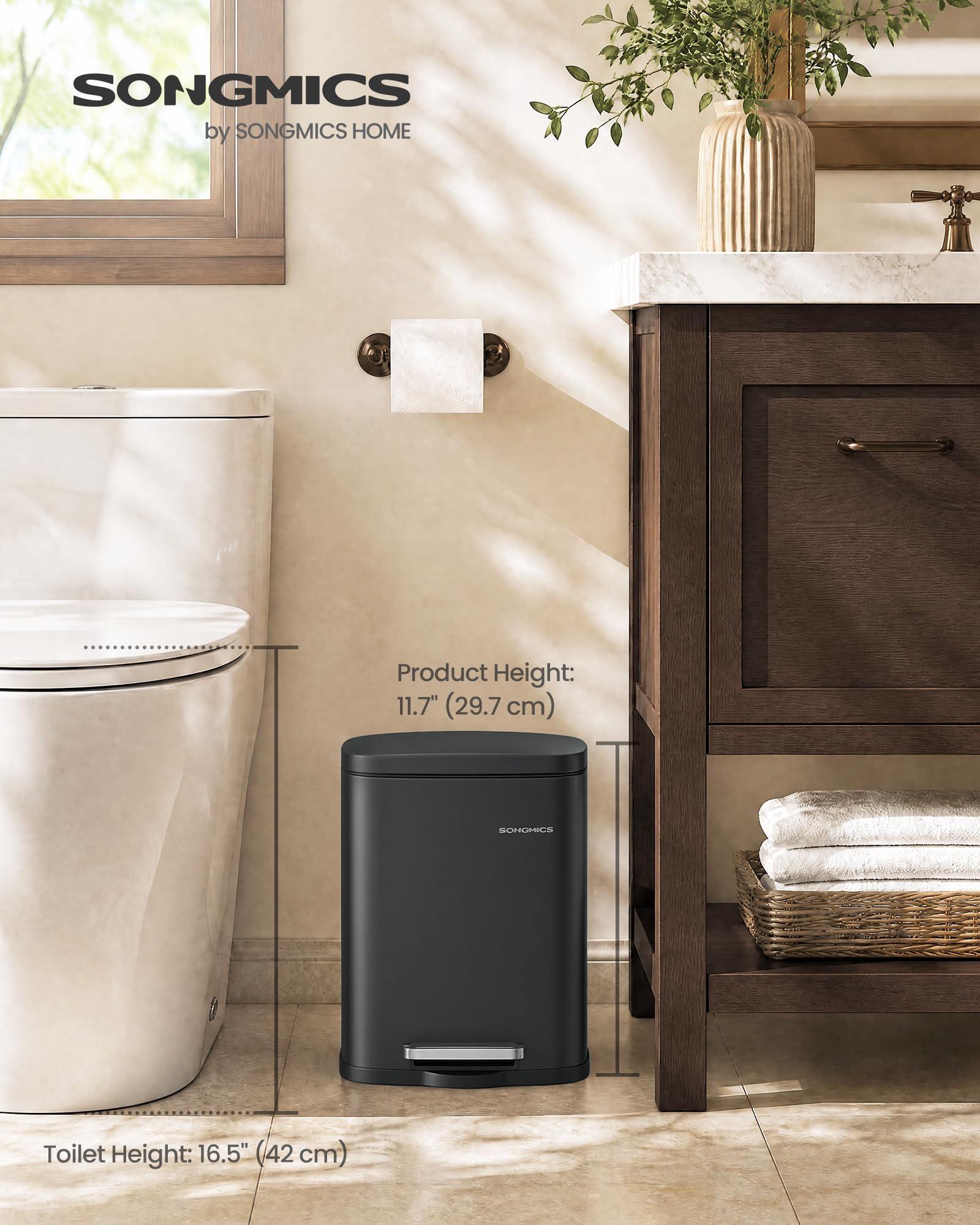 Small Bathroom Trash Can