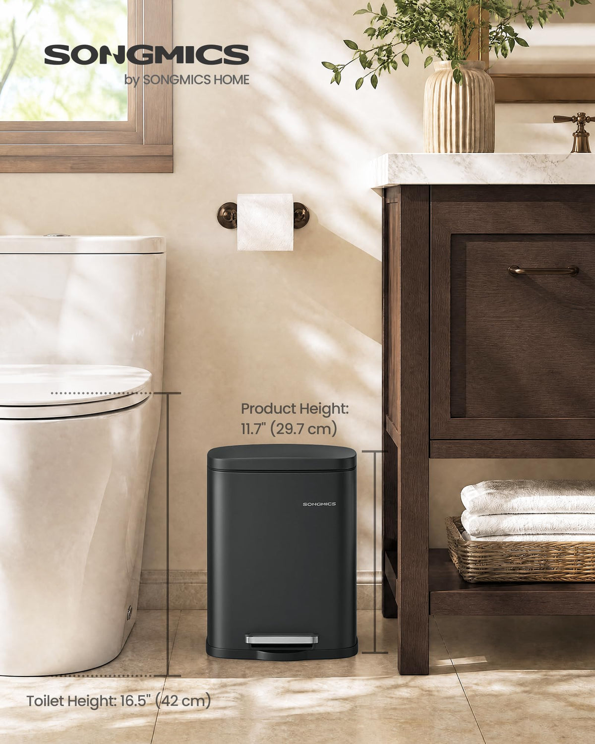 Small Bathroom Trash Can