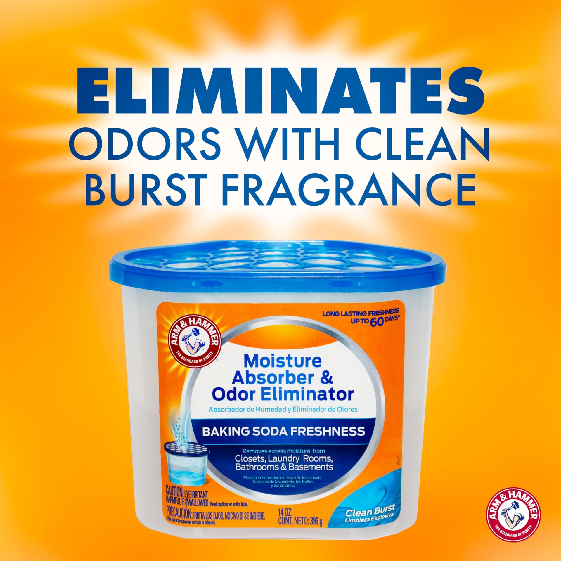 Clean Burst Moisture Absorber and Odor Eliminator Tubs (42 Ounce)