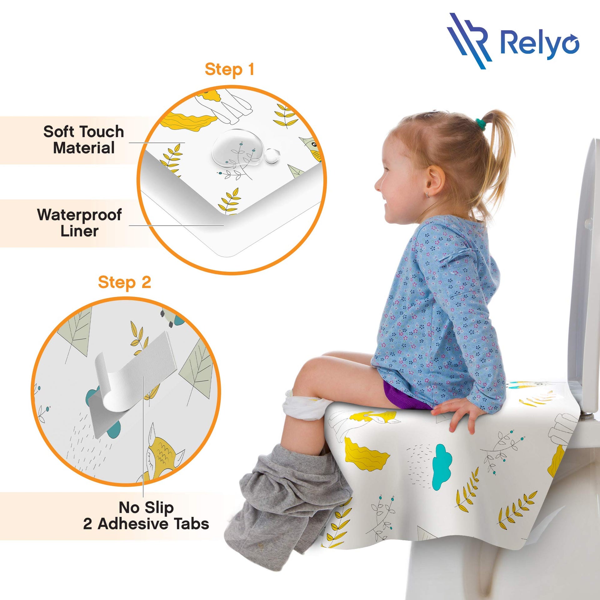 Disposable Toilet Seat Cover for Travel (20 Count)