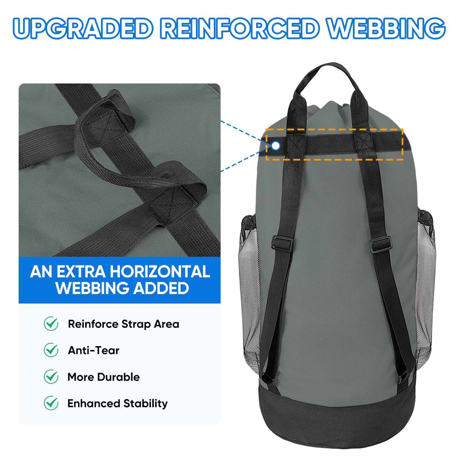120L Laundry Bag Backpack