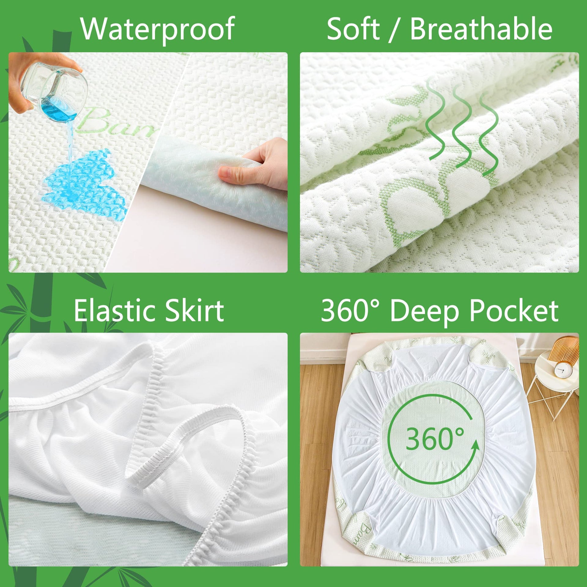 Twin XL Mattress Protector for College Dorm Room Essentials