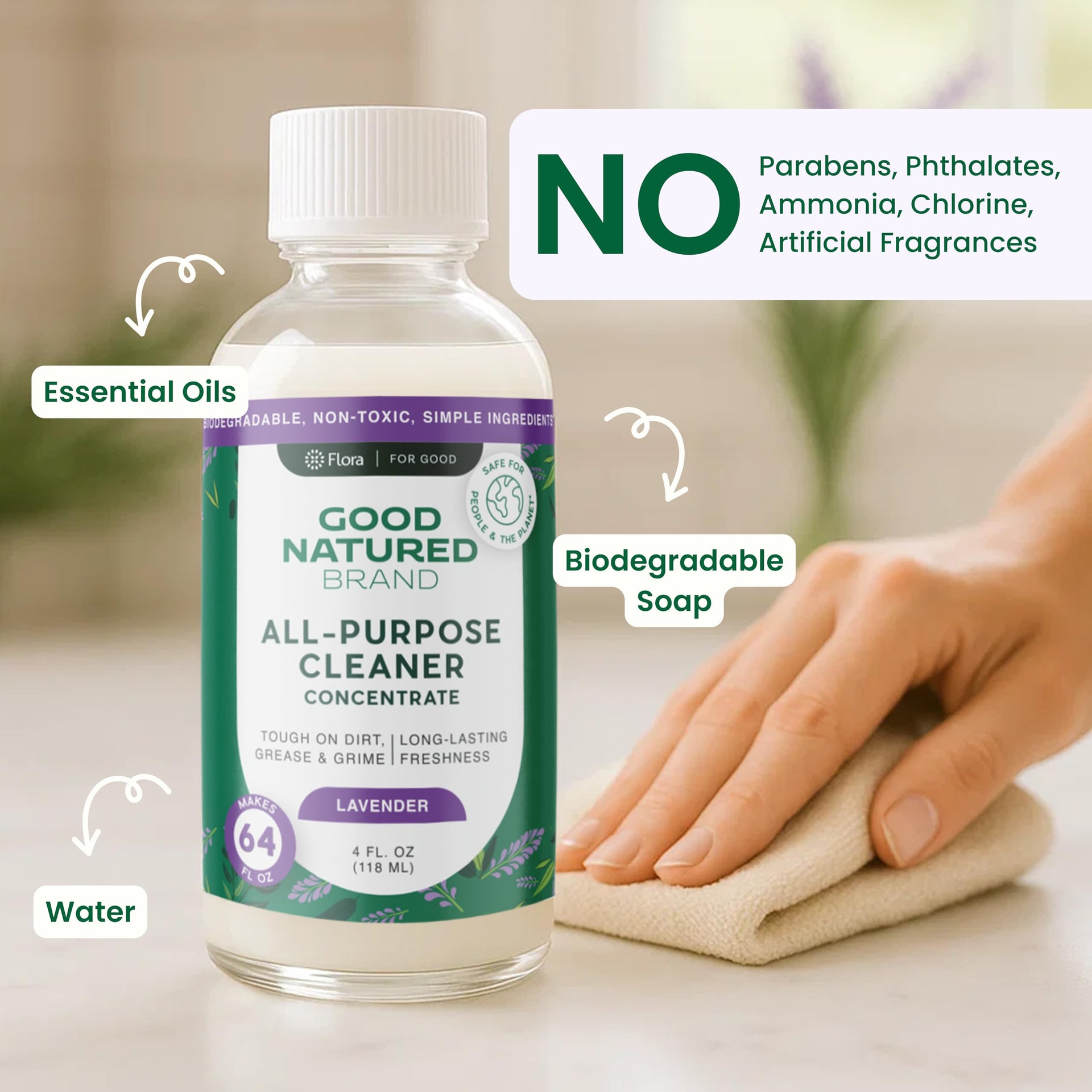 All Purpose Cleaner Concentrate + 16 oz Bottle (64 Fl Oz)