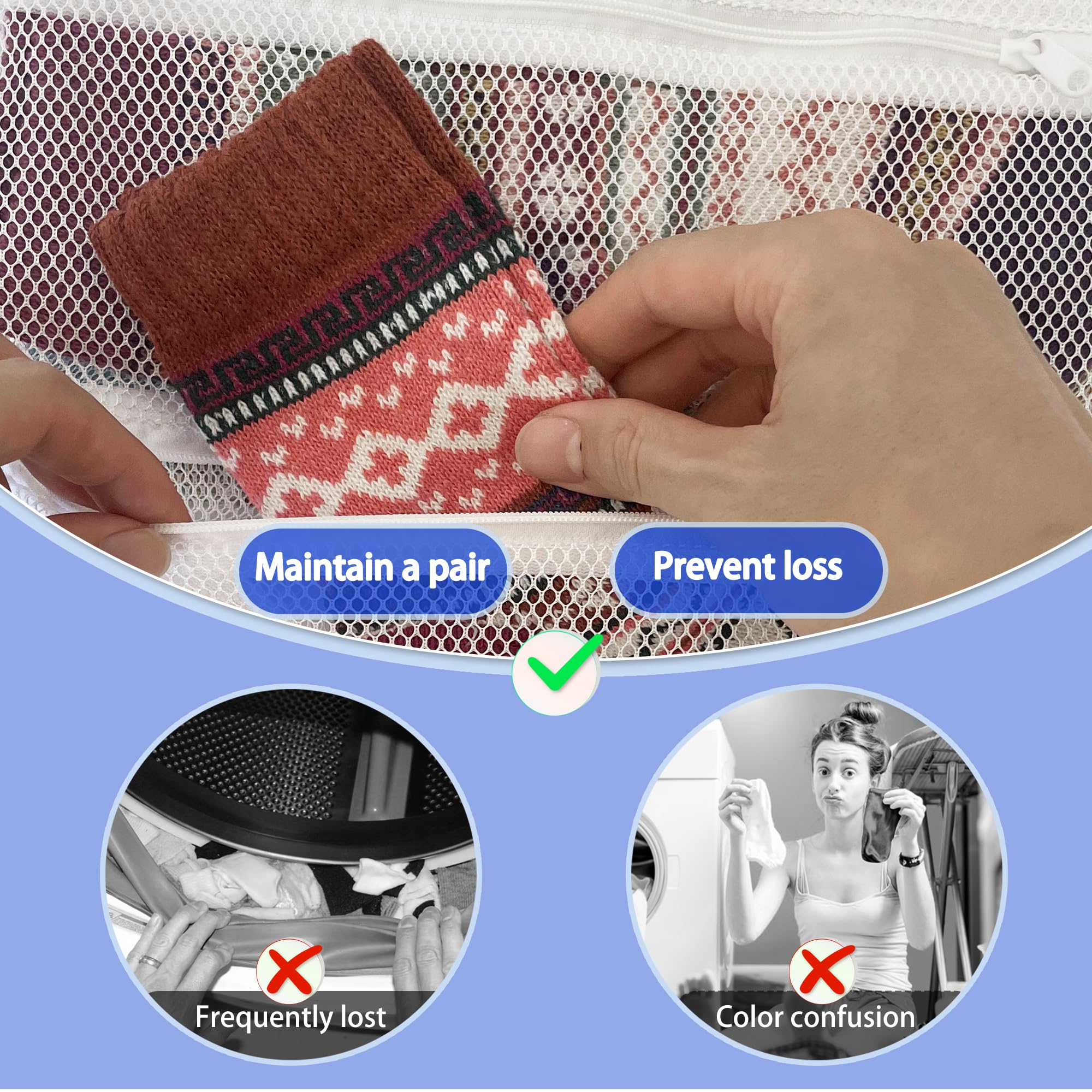 Mesh laundry bags for washing machine (2 Count)