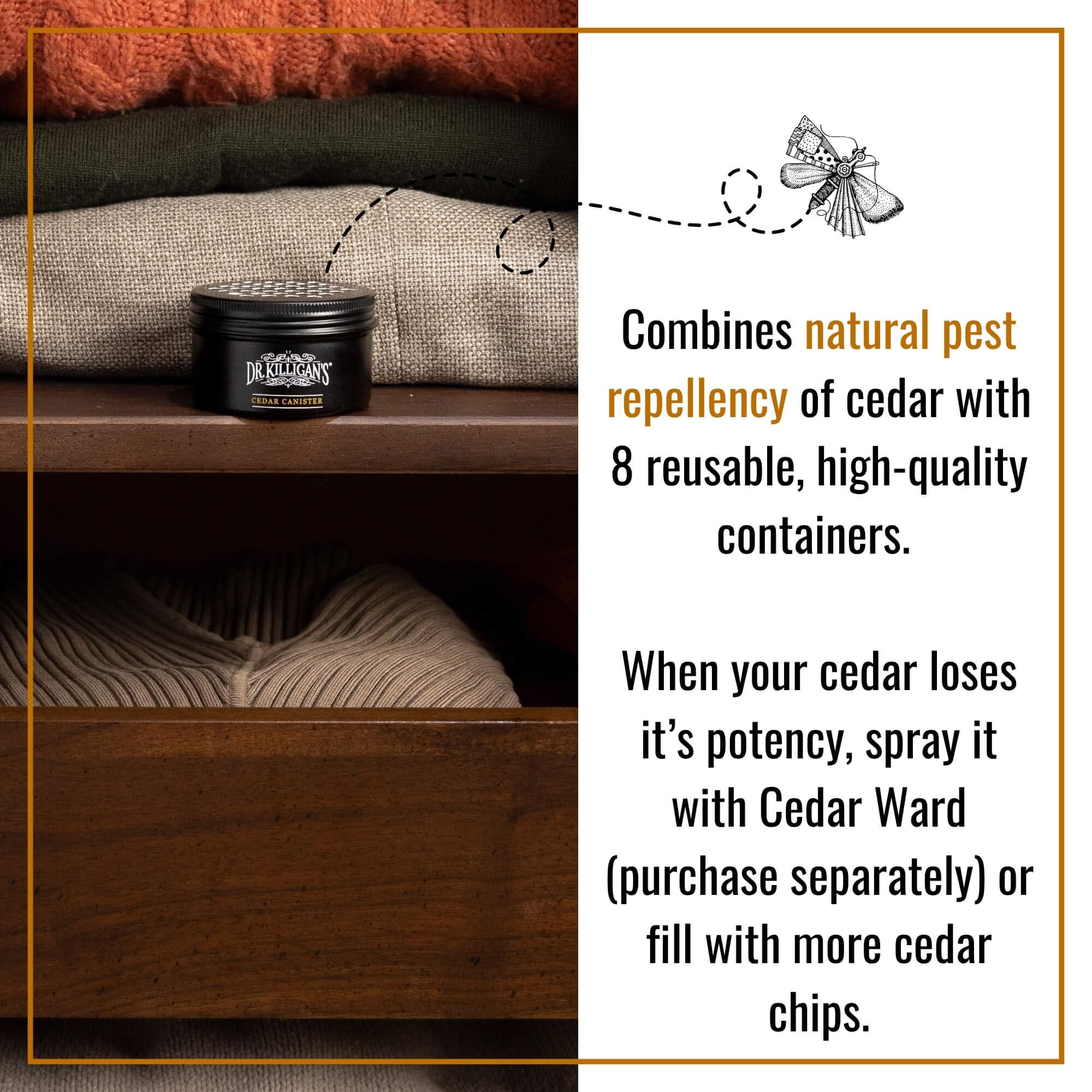 Cedar Moth Repellent Canisters (8 Count)