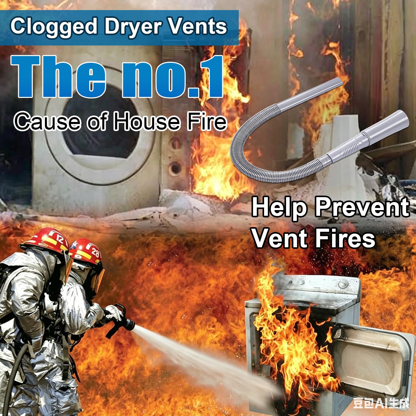 3 Pieces Dryer Vent Cleaner Kit (16 Ounce)