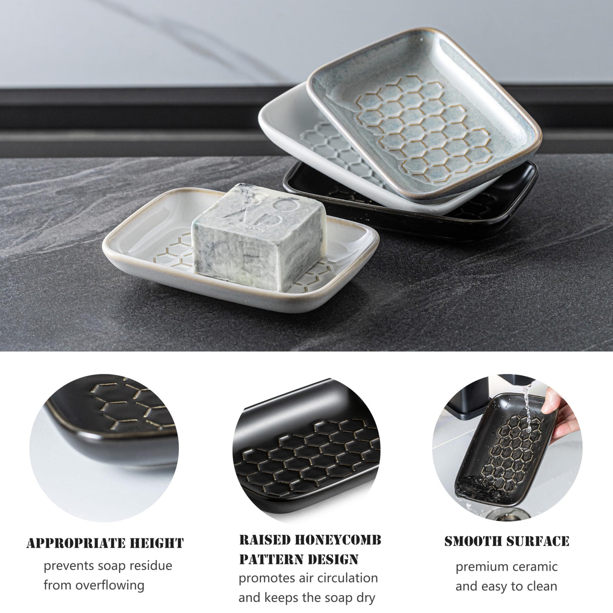 Ceramic Soap Dish for Shower