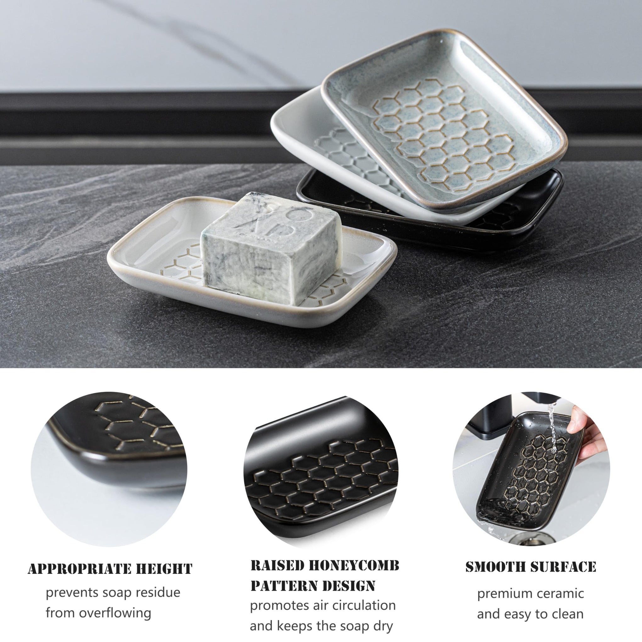 Ceramic Soap Dish for Shower