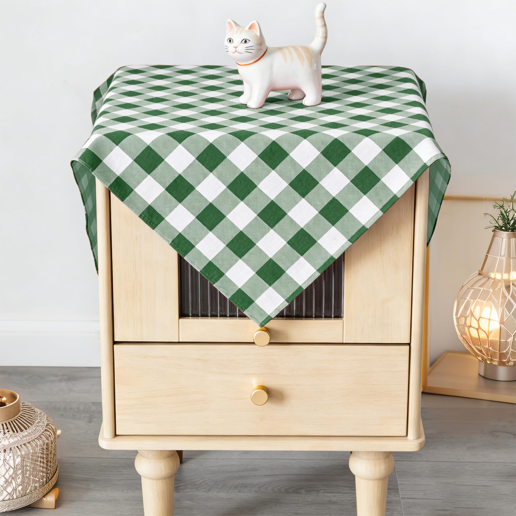 Waterproof Plaid Tablecloth Fabric