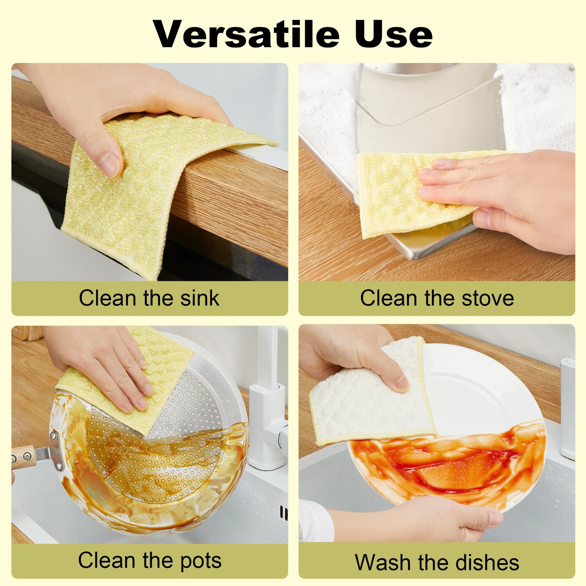 16 Packs Microfiber Cleaning Cloth (16 Count)