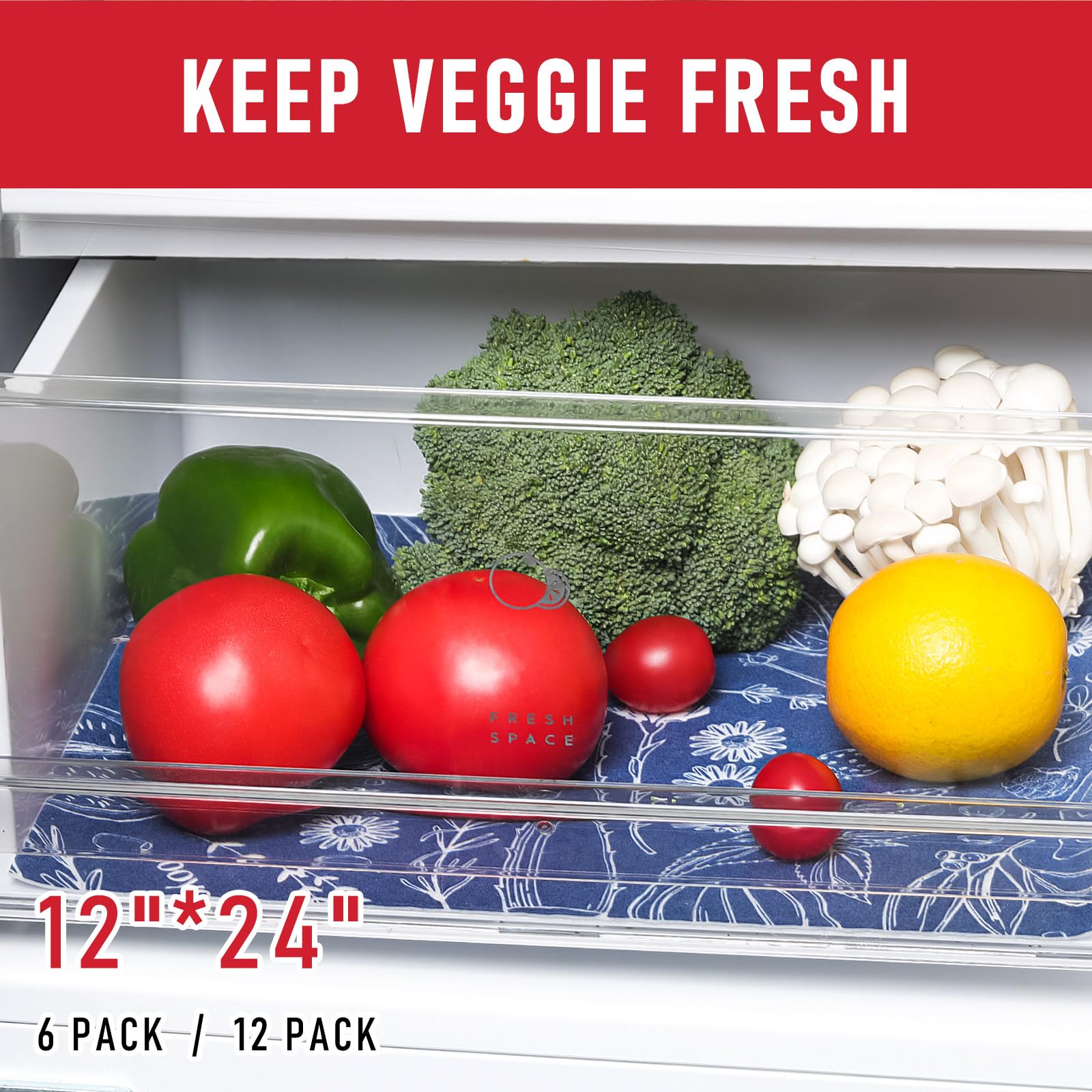 Fridge Bin Liners (24 Sq Ft)