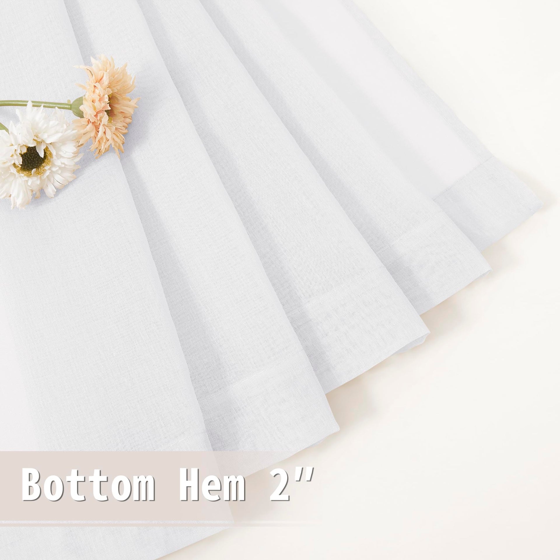 Sheer Door Curtain Closet Linen Textured Curtains Sheer Doorway Light Filtering Voile Patio Glass Doors Rod Pocket Curtain French Door