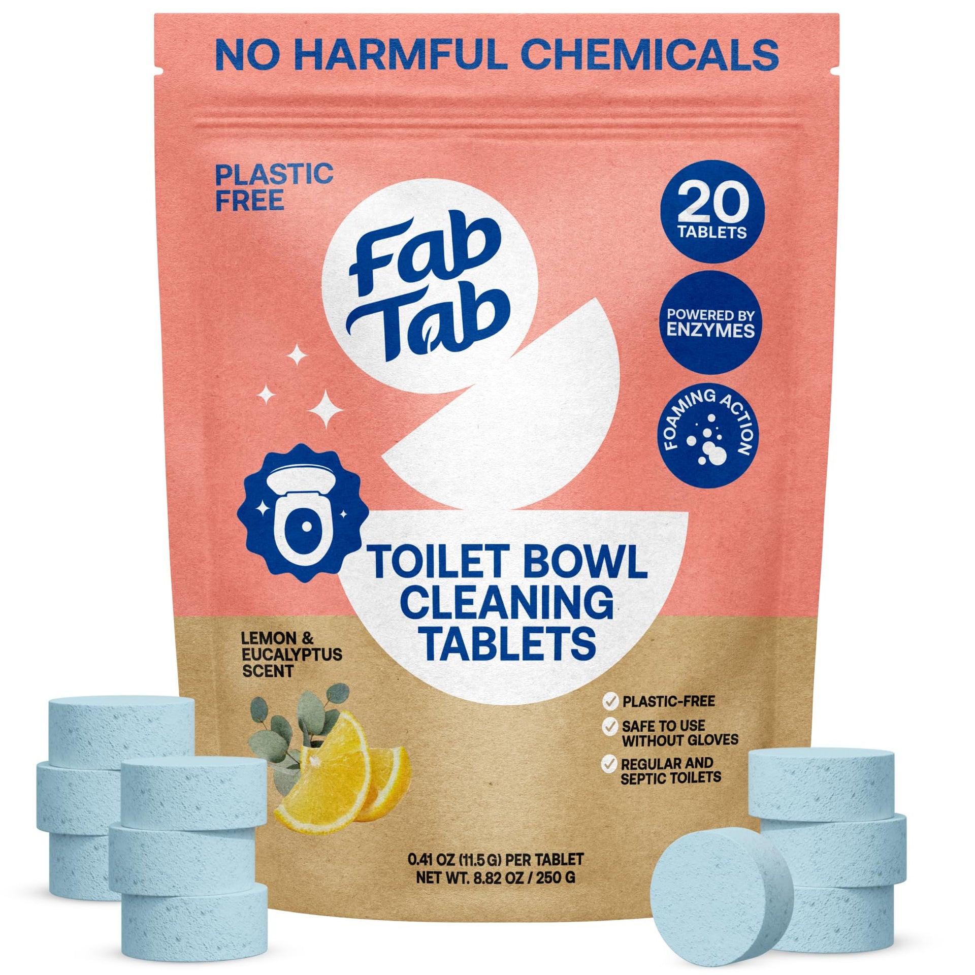 Toilet Bowl Cleaning Tablets (20 Count)