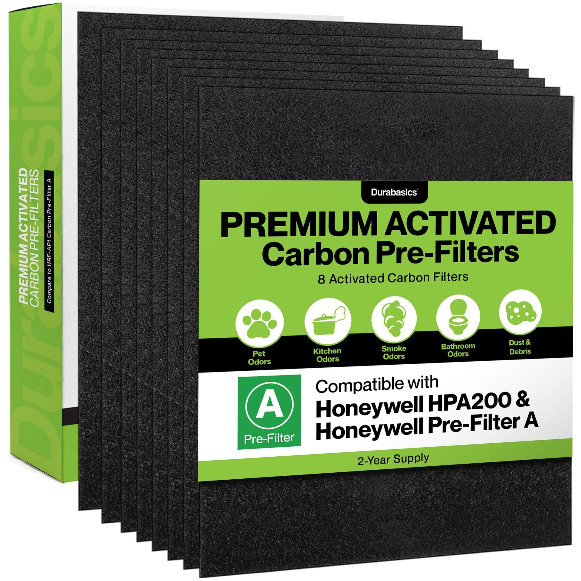 8 Pack Replacement Prefilter for Honeywell HPA200 (8 Count)