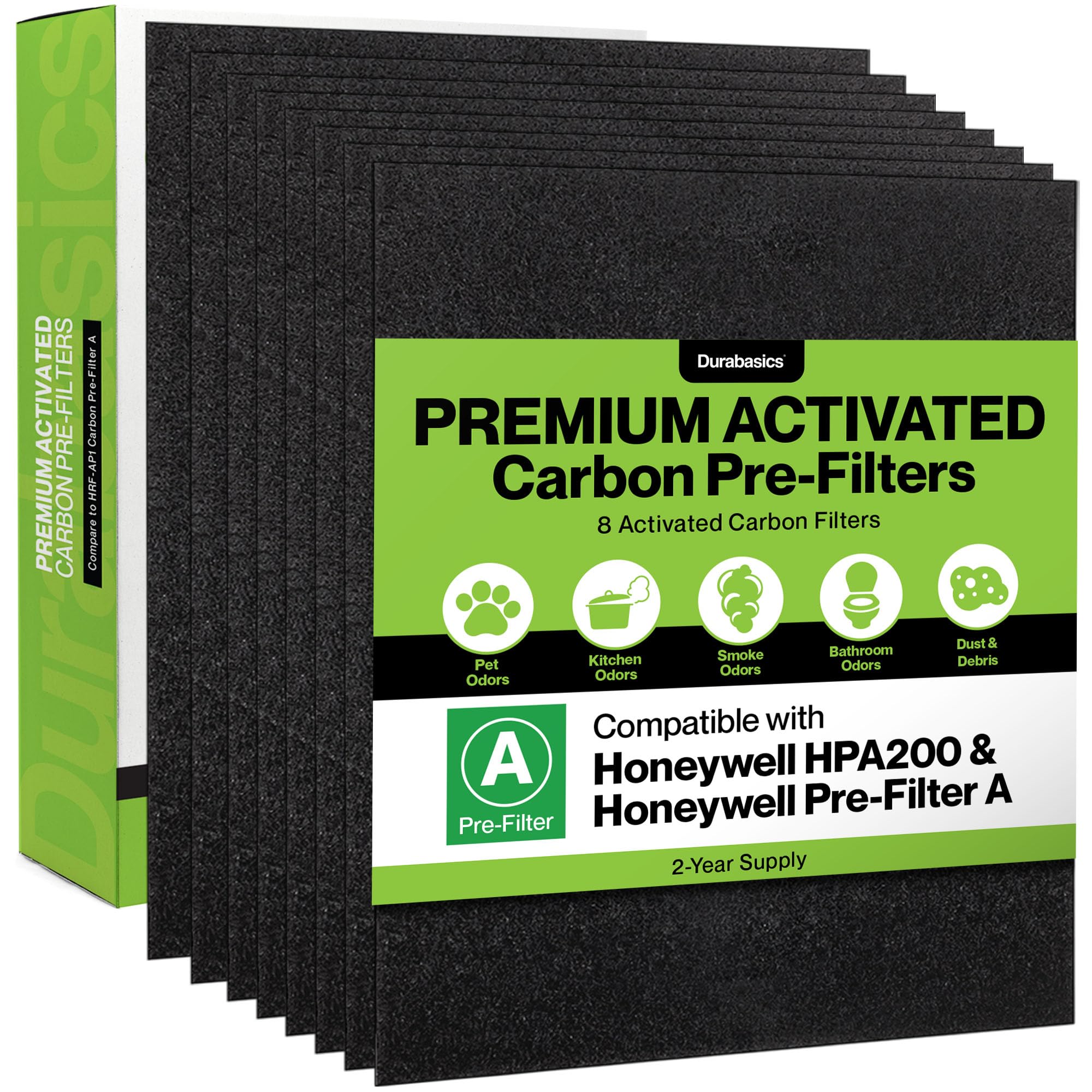 8 Pack Replacement Prefilter for Honeywell HPA200 (8 Count)