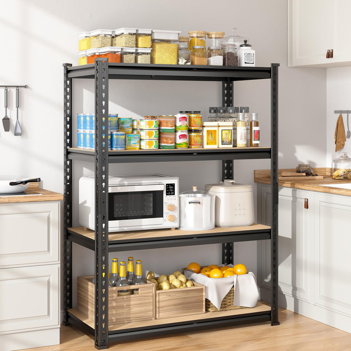 4 Tier Storage Shelves Dual