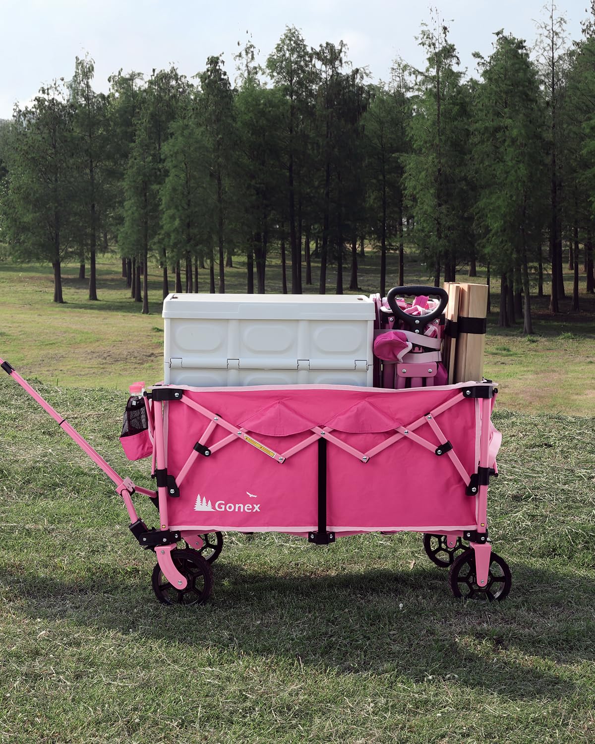 38" L Collapsible Wagon Cart Foldable