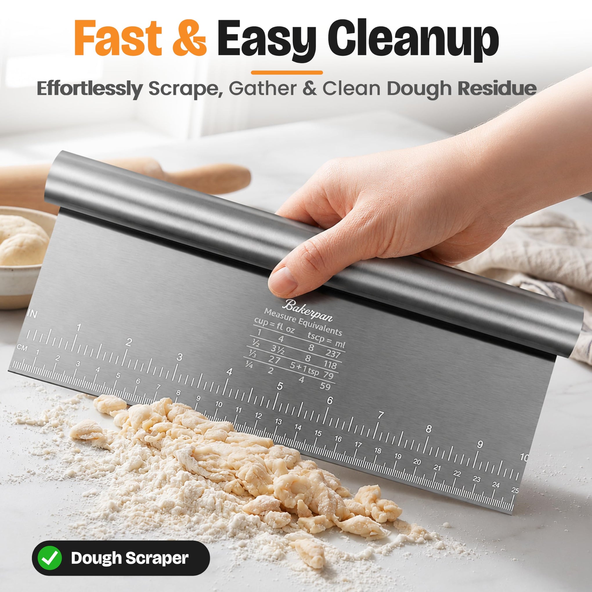 Stainless Steel Heavy Duty Dough Cutter