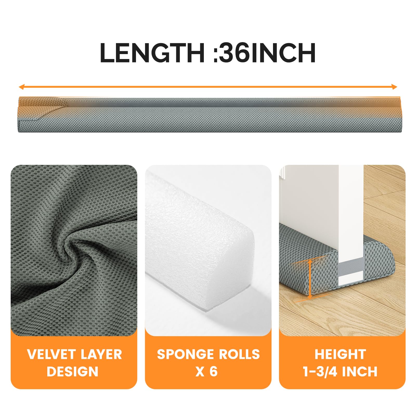 Under Door Stopper 36 Inch