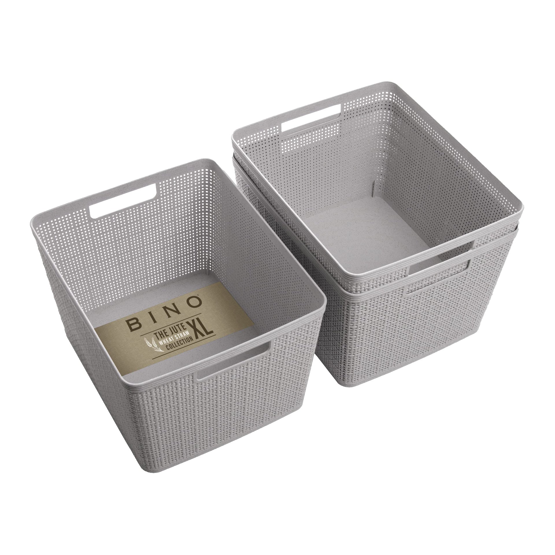 Woven Plastic Basket (3 Count)