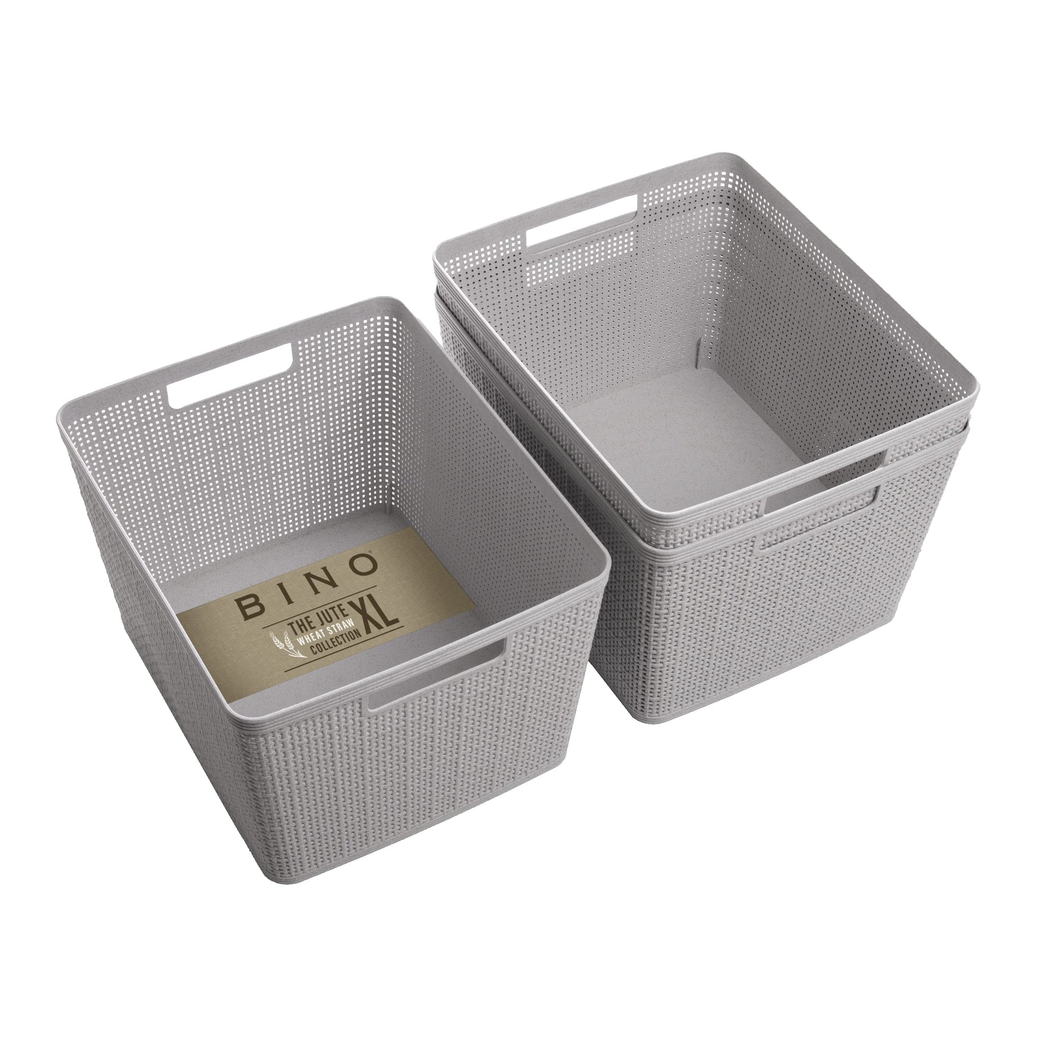 Woven Plastic Basket (3 Count)