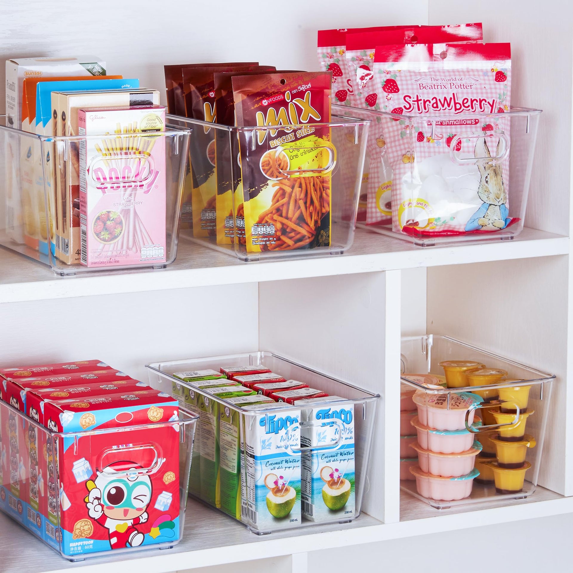 2 Pack Clear Storage Bins (2 Count)