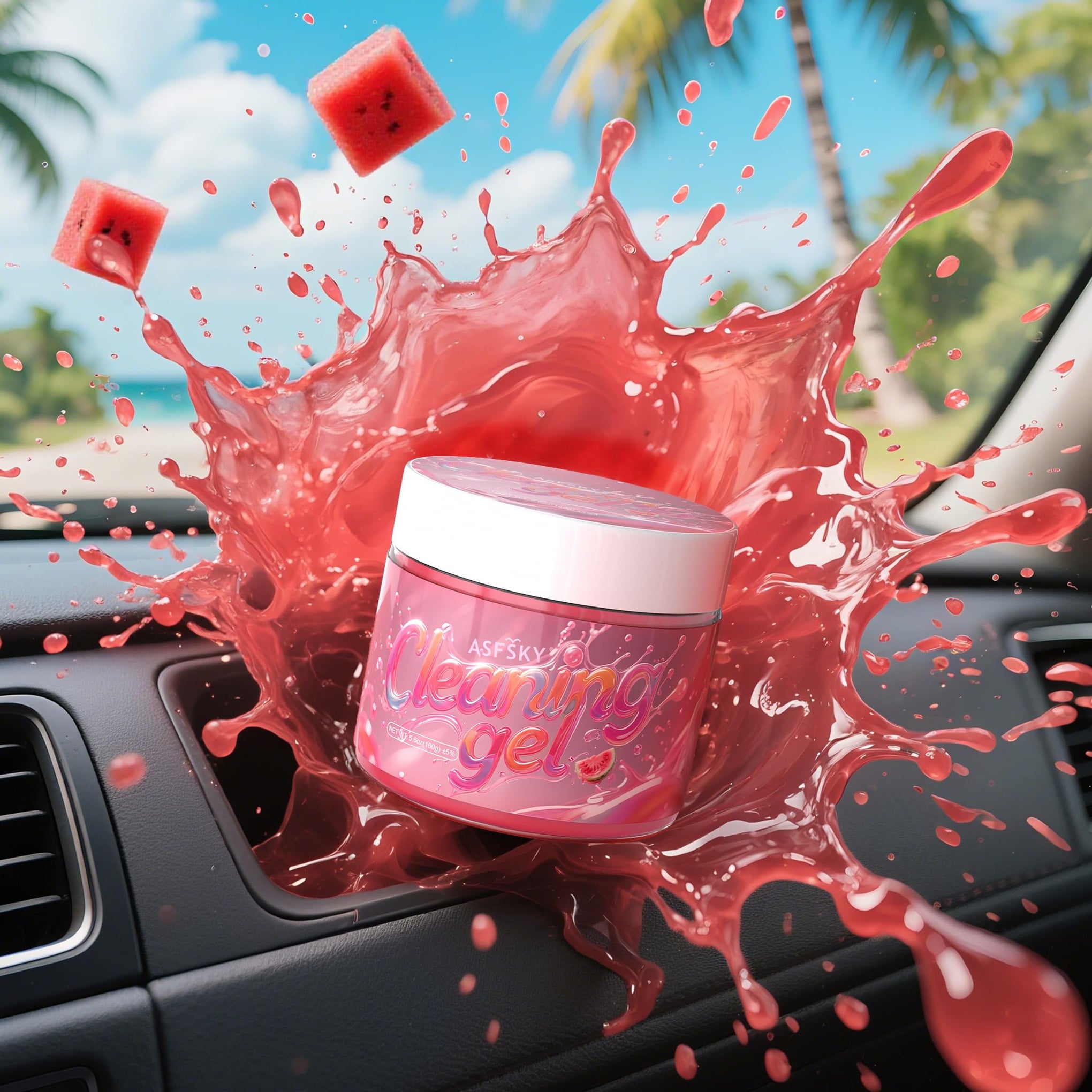 Car Cleaning Gel Cleaning Putty Universal Cleaning Gel Watermelon