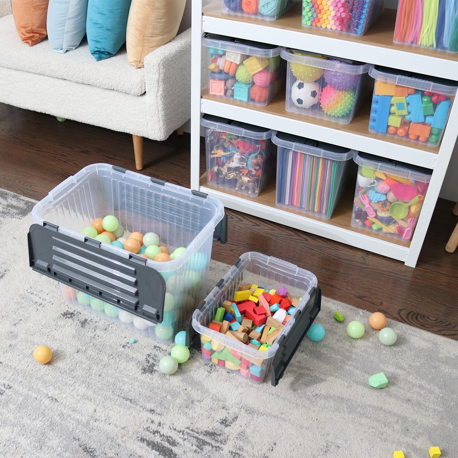 Storage Bins with Lids