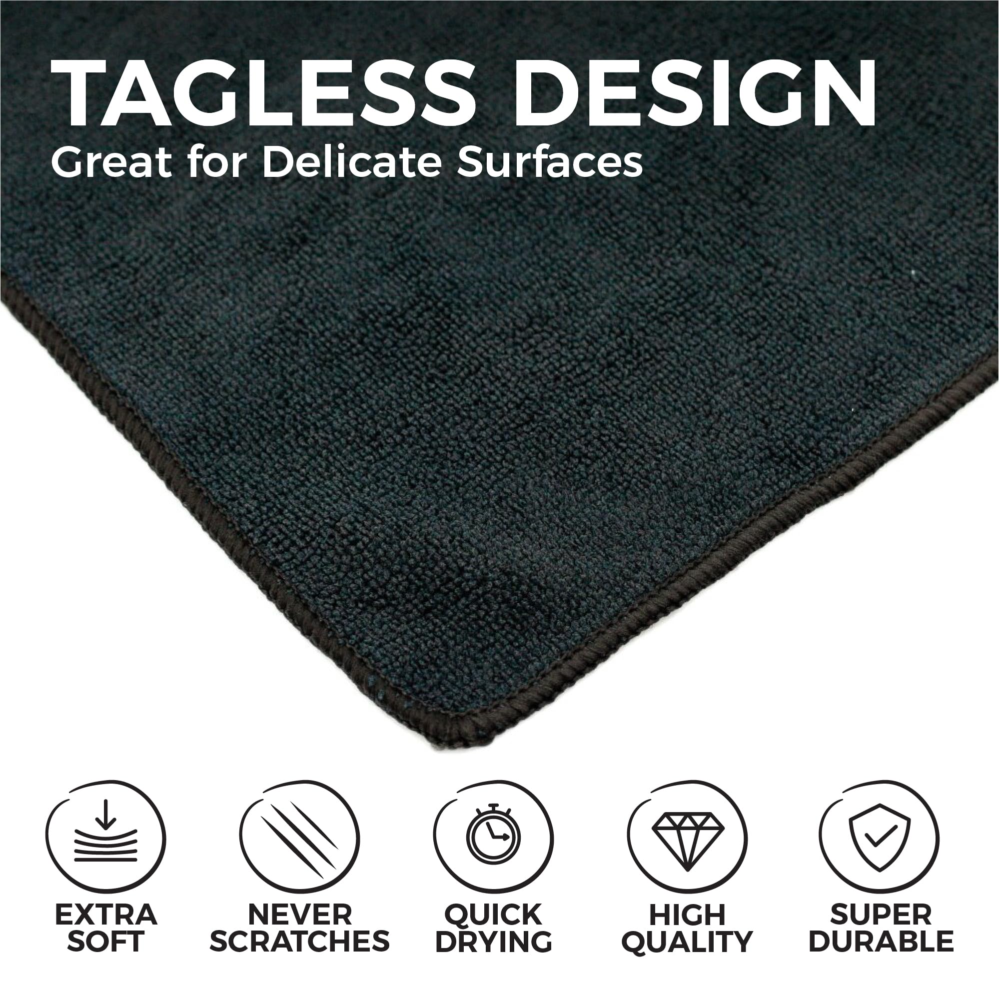 All Purpose Microfiber Terry Cleaning Towels (12 Count)