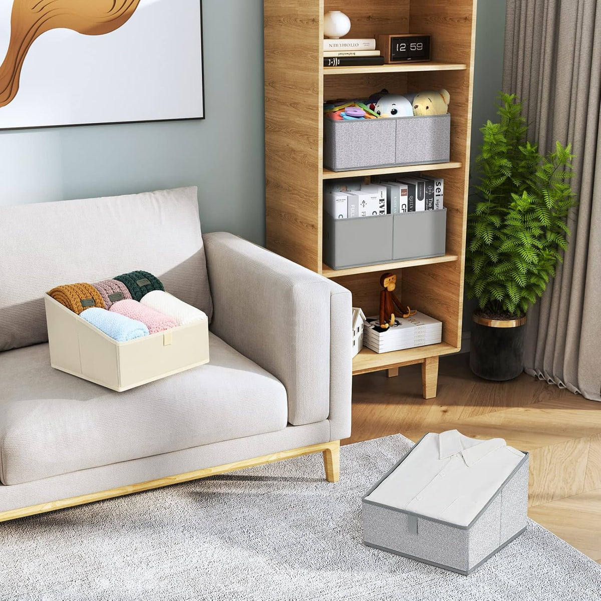 Closet Storage Bins (5 Count)