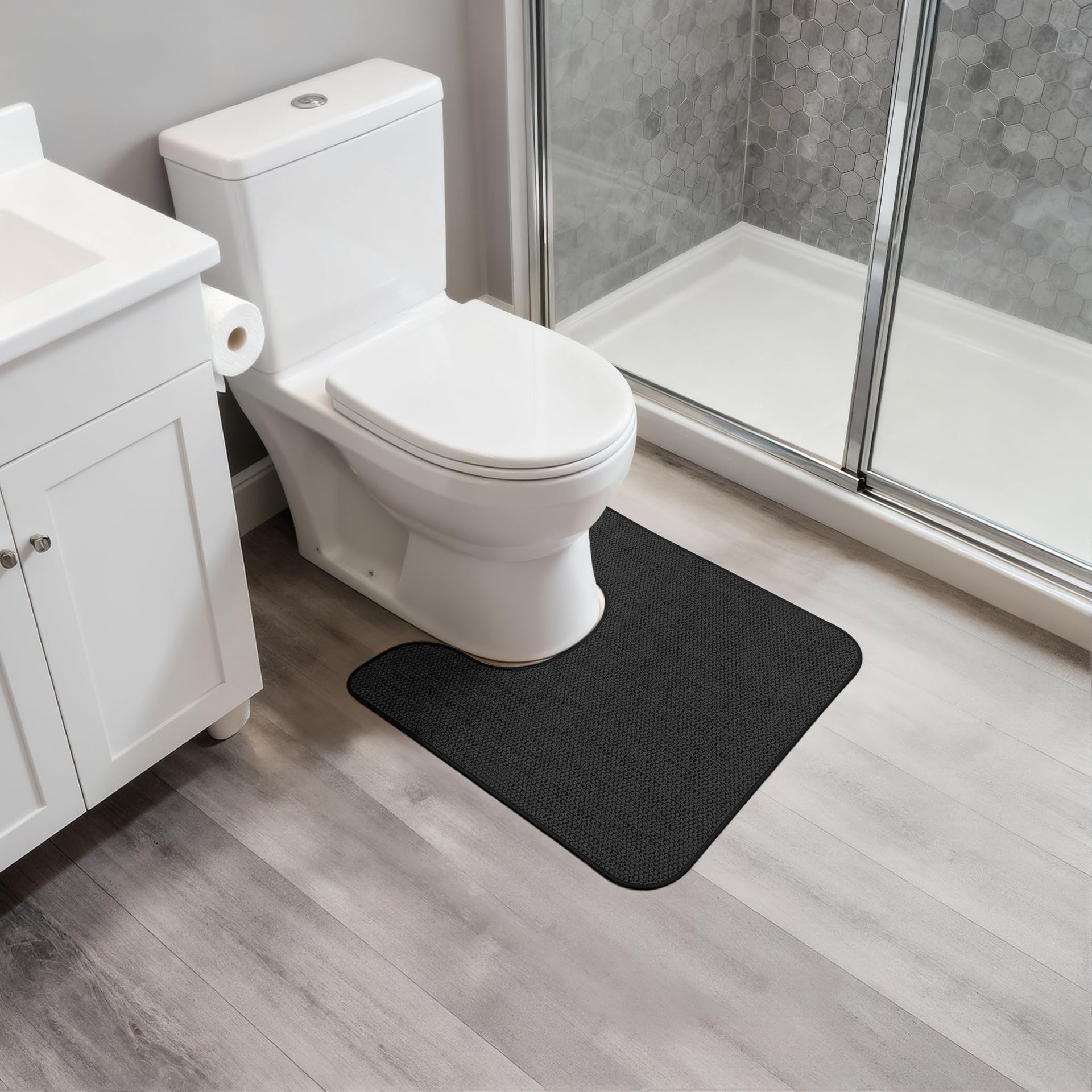 Toilet Rugs U Shaped Bathroom Rug (480 sq in)