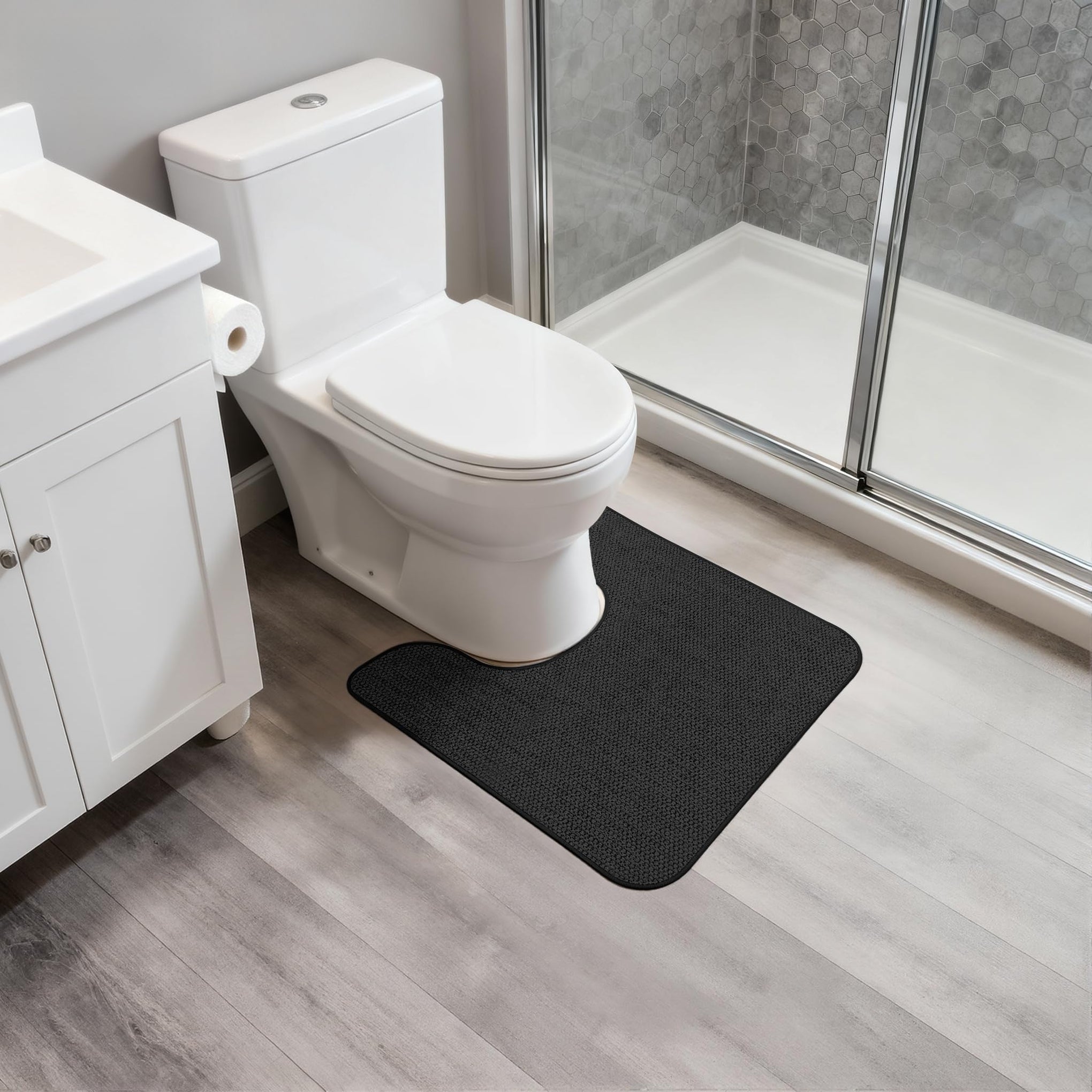 Toilet Rugs U Shaped Bathroom Rug (480 sq in)