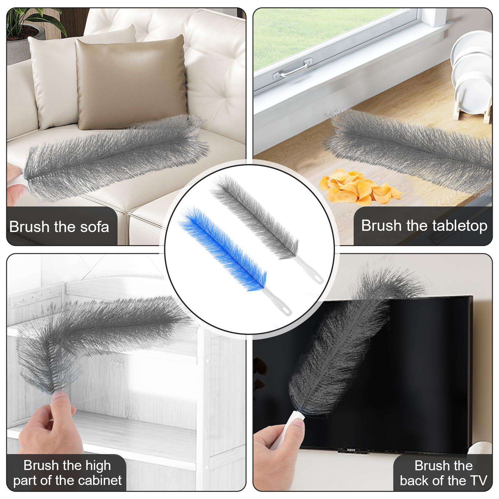 2 Pcs Fan Cleaner Brushes (2 Count)
