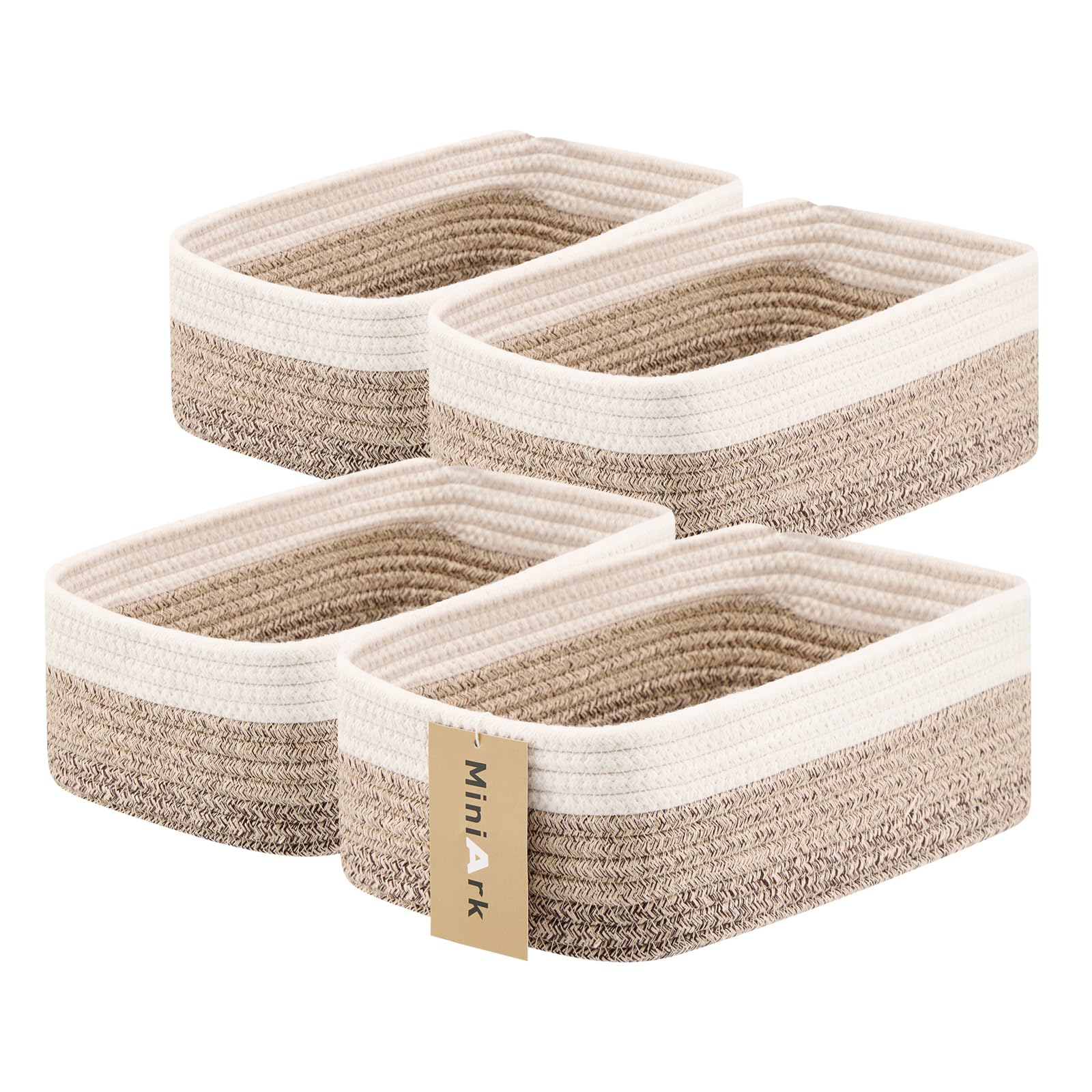 Small Storage Baskets for Organizing (4 Count)